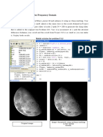 Enhance blurry moon image using unsharp masking in frequency domain