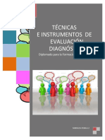 4.2 TECNICAS E INSTRUMENTOS DE EVALUACION DIAGNÓSTICA