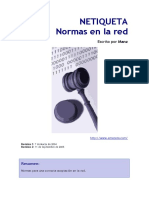 Manz - NETIQUETA Normas Para Una Correcta Aceptación en La Red