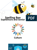 Spelling Bee: Sophemore and Senior