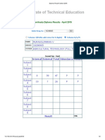 Diploma Result October 2018