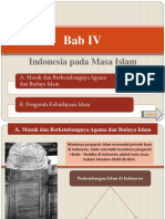 Bab IV Masuknya Agama Islam Ke Indonesia
