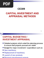 Capital Investment and Appraisal Methods