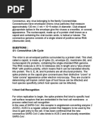 Corona Virus: Q1: Coronavirus Life Cycle