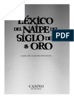 Léxico Del Naipe Del Siglo de Oro-María Inés Chamorro Fernández