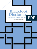 Blackfoot Dictionary of Stems, Roots, and Affixes (3rd Ed)