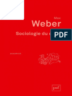 Sociologie Et Droit Dans La Pensée de Max Weber
