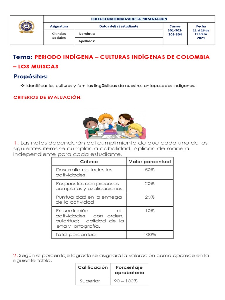 Culturas Indígenas de Colombia para Niños | PDF | Pueblos Indígenas de ...