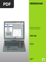 iTNC 530: Operating Instructions Programming Station