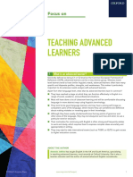 Teaching Advanced Learners: Focus On