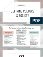 Lesson 2 - Understanding Culture and Society