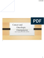 Cancer and Oncologic Emergencies: John D. Gonzalez DNP, APRN, ACNP-BC