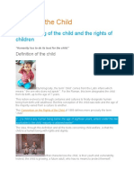 The Meaning of The Child and The Rights of Children