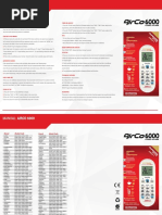 Universal Remote SUPERIOR AIRCO 6000 in 1 For AirCo