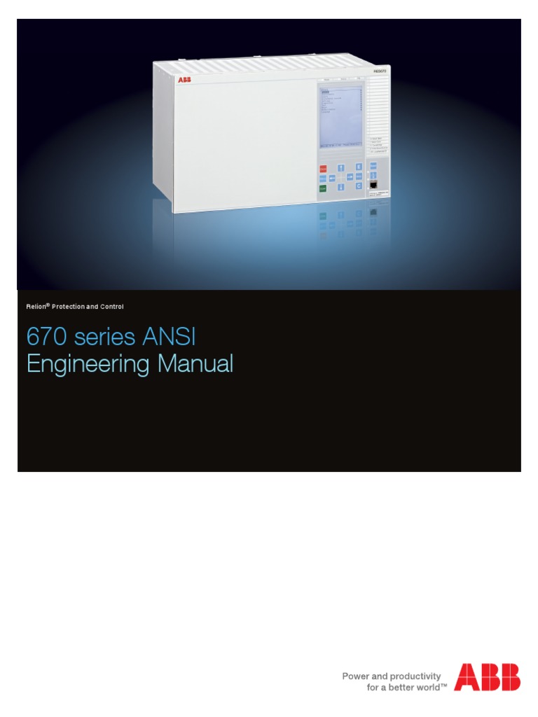 670 Series ANSI: Engineering Manual | PDF | Electromagnetic ...