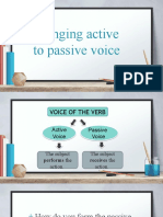 Module 4 - Changing Active To Passive