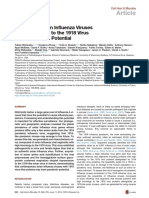 Article: Circulating Avian Influenza Viruses Closely Related To The 1918 Virus Have Pandemic Potential