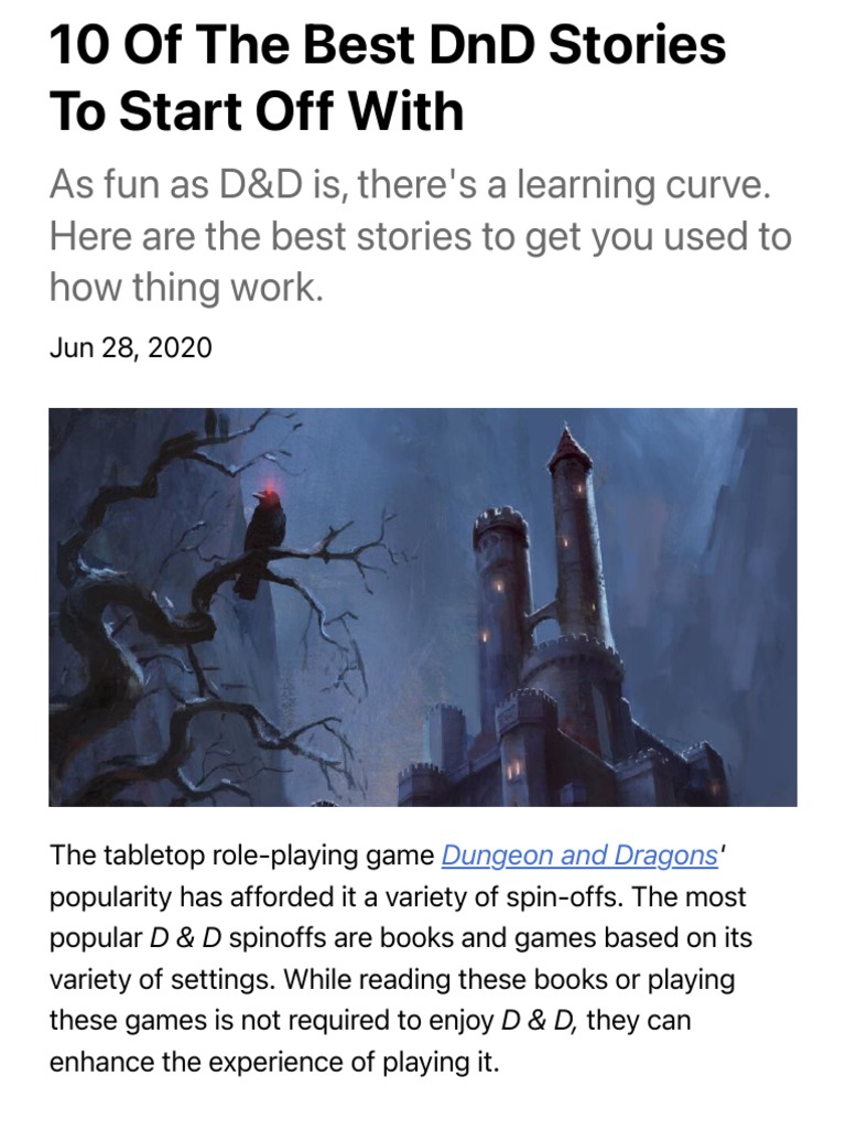 10 of The Best DND Stories To Start Off With CBR PDF Drizzt Do