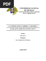 ¿POR QUÉ LEER FILOSOFÍA HOY?