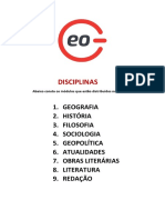 Disciplinas e módulos