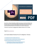 Pedoman Adobe Premiere Pro CC