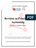 Revision On Principle of Accounting: by Isb Academic Team