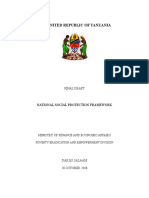 The United Republic of Tanzania: National Social Protection Framework