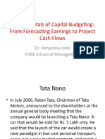 Fundamentals of Capital Budgeting: Forecasting Cash Flows for the Tata Nano Project