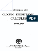 Michael Spivak - Supplemento Del Calculo Infinitesimal (Solutions) (2009, Editorial Reverté)