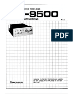 Pioneer SA-9500 Owners Manual