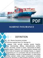 Marine Insurance and Fire Insurance