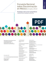 Encuesta Nacional Sobre Discriminación - 2010 - ZonasMetrop