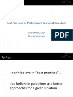 Lee Barnes - Best Practices For Performance Testing Mobile Apps