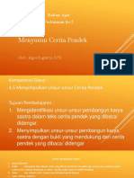 Bab 3 Menyusun Cerita Pendek: Bahan Ajar Pertemuan Ke-2