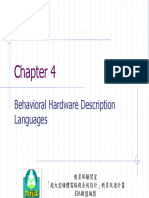 Behavioral Hardware Description Languages