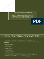 4. Teknologi Pasca Panen_Sortasi Basah, Pencucian, Perajangan, Pengeringan