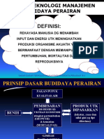 Dasar Dasar Teknologi Manajemen Budidaya Perairan Semester Genap 2012 2013 Bu Jeki