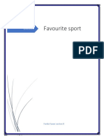 Favourite Sport: Farida Yasser Section 8