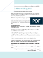 4 Meter Walking Trial - Instructions