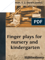 Finger Plays For Nursery and Kinder