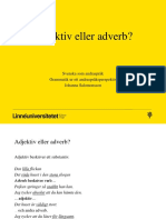 Adjektiv Eller Adverb