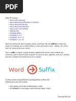 Noun Formation - Common Suffixes