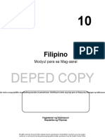 Filipino 10 Learning Material