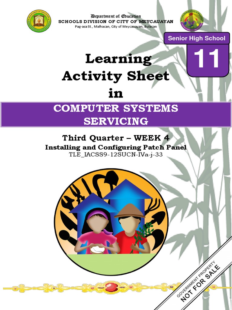Learning Activity Sheet In: Computer Systems Servicing | PDF ...