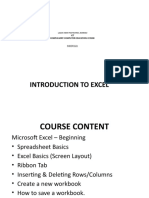 Introduction To Excel: ICT Compulsory Computer Education Cce200