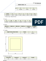 MIDAS analysis of reinforced concrete column