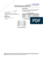 Cdx4Hc00 Quadruple 2-Input Nand Gates: 1 Features 3 Description