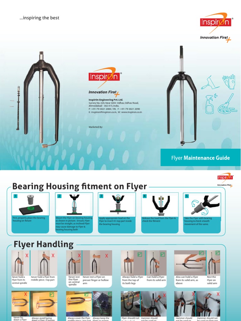 Flyer Maintenance Guide | PDF | Manufactured Goods | Equipment