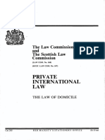 Private International Law The Law of Domicile
