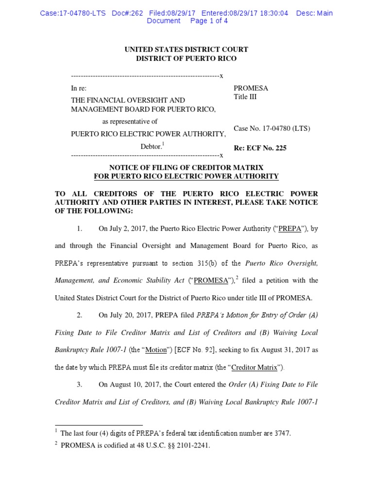 Docket 262 | PDF | United States Federal Law | Federal Government Of The  United States